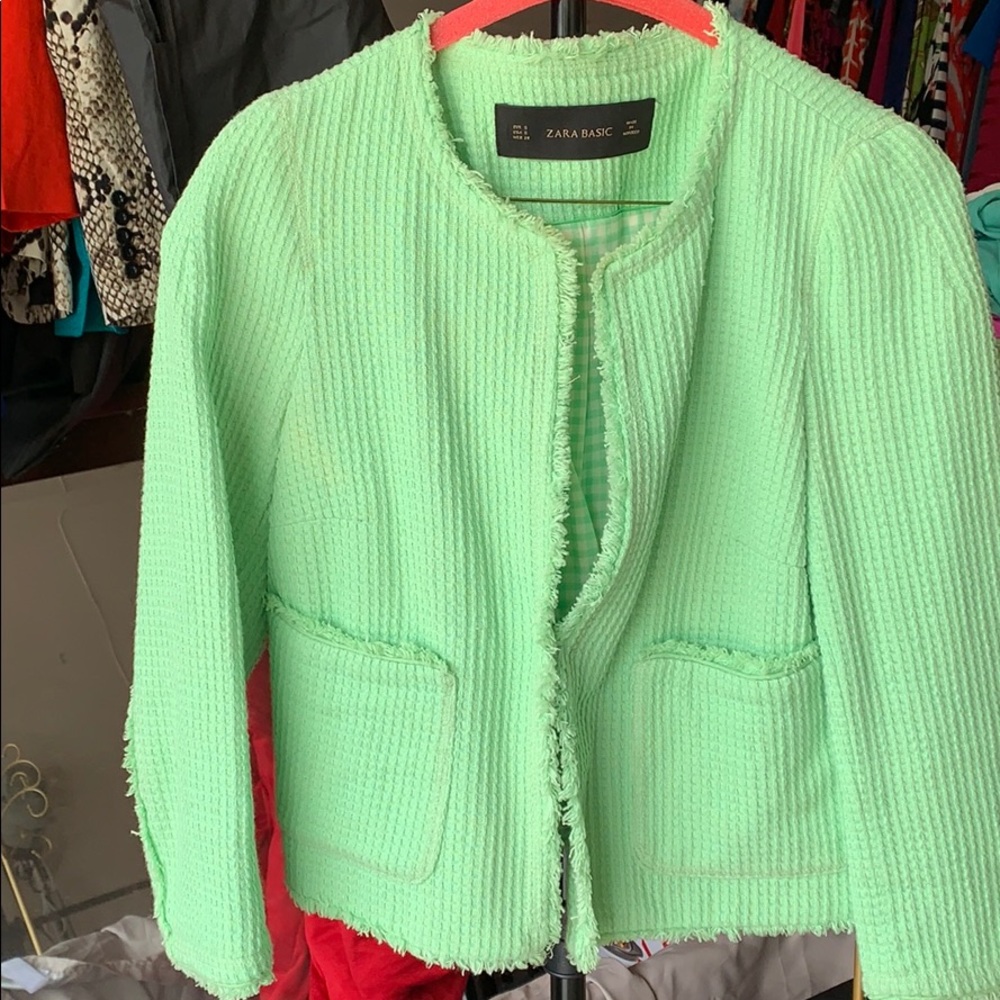 Zara Lime Green Blazer